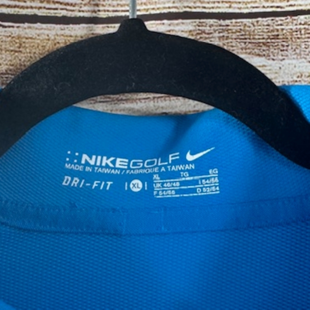 Nike Men's Blue Golf Polo Shirt Size XL - Picture 2 of 5